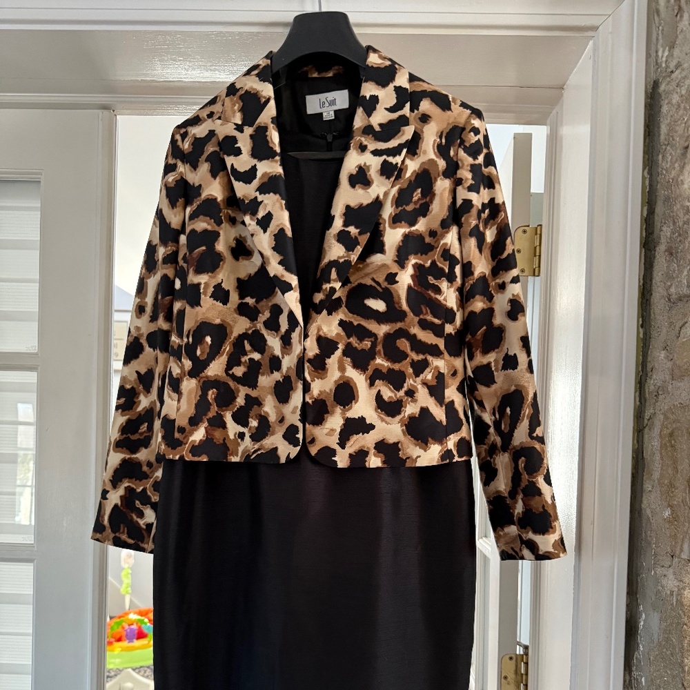 Leopard jacket and dress